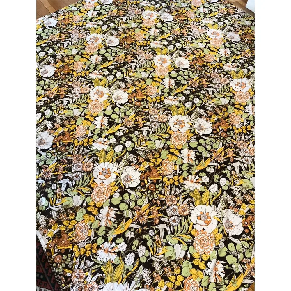 Urban Outfitters Mila Queen Flat Sheet Garden Fairy Y2K Boho Earthy Floral Anthr
